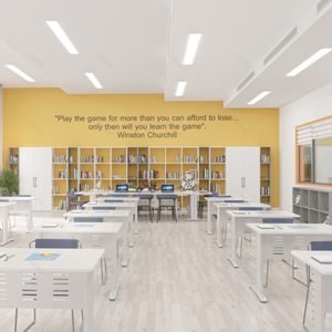 Klassenzimmerstudentische Schreibtischset