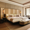 Moderne Luxus Kingsize -Schlafzimmer Set 2025 High End 5 Sterne Resort Hotelmöbel Hochwertiges Holz/Stoff für Heimwohnung