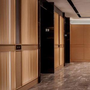 Massive moderne Holzwandpaneele für 5-Sterne Hotel Villa Outdoor Badezimmer Apartment Möbel für Lobby Schlafzimmer Wohnzimmer Schlafzimmer