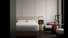 Moderne luxuriöse maßgeschneiderte Hotel-Schlafzimmermöbel hochwertige 5-Sterne-Standard-MDF und Metall für Resorts und Krankenhäuser