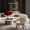 Hochwertiges Hotel Lounge Sofa Möbelsofa Set maßgeschneidert modernes Holzsofa Massives Holz Wohnzimmer Sets Möbel Luxus