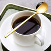 Kreative hochwertige runde Hochzeitsfeier langer Griff süßes Weihnachtsgeschenk Edelstahl Kaffee Dessert Tee Löffel Set