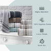 Luxusweiß Maximale Weichheit Jacquard Baumwolle dickes Schnellrockenbadetuch Set