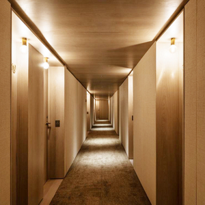 Custom modernes Innenraum Holzbett Lobby Möbel Hotel Schlafzimmer zeitgenössische 3 -jährige professionelle Anpassung Festes Hotel
