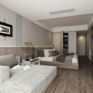Moderne zeitgenössische Queen -Size -Holzhotel -Hotelmöbel für Schlafzimmer für Wohnung kostenloser Versand