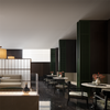 Stylischer zeitgenössischer Holz -Esstisch und Stuhlset - am besten für Hotels & Cafés