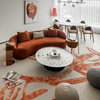 Kleiner Raum Liebessitz und Einzelsofa mit Couchtisch -Set