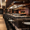 Speisestisch für ein maßgeschneidertes Restaurant-High-End-Massivholzdesign für Hotels