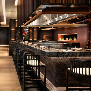 Luxus Custom Hotel Restaurant Möbel - zeitgenössischer Massivholz -Esstisch und Stühle