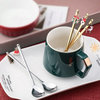 Fabrik Großhandel 6PCS Weihnachtslöffel Gabel Gabel Geschenkbox Weihnachtslöffel für Familienfeier Hotel Gold Weihnachten Kid Spoon Set