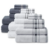 Luxusweiß Maximale Weichheit Jacquard Baumwolle dickes Schnellrockenbadetuch Set