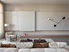 Minimalist Fabric Loveseat Sofa mit abnehmbaren Kissen - kompakte Wohnzimmermöbel