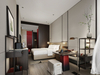 Moderne luxuriöse maßgeschneiderte Hotel-Schlafzimmermöbel hochwertige 5-Sterne-Standard-MDF und Metall für Resorts und Krankenhäuser