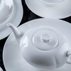 Ladegeräte Luxus Home Ware Turkish Teller Weiß und Goldteller Sets Geschirr moderner Keramik -Geschirrporzellanschale