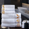 Custom gestickte Logo Handtücher Luxus -Grenztücher Bad 100 Baumwollhotelhandel