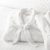 Brauchgröße weißer Schalkragen 100% Baumwoll Velours Bademant für Spa Hotel