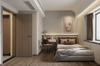 Moderne zeitgenössische Queen -Size -Holzhotel -Hotelmöbel für Schlafzimmer für Wohnung kostenloser Versand