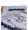 Hochwertige wiederverwendbare Besteckset -Set Creative Silberwaren -Bestecke und Gabel -Set aus Edelstahl