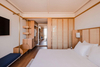 Moderne Hotel Schlafzimmermöbel Hausmöbel Weiß zeitgenössischer King -Size -Schlafzimmer Set hochwertig 5 Sterne Samt Tufted