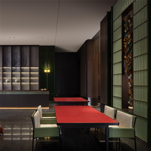 Hochklassiger Hotel-Esstisch-Set-moderne Holzmöbel für Restaurants