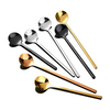 Kreative hochwertige runde Hochzeitsfeier langer Griff süßes Weihnachtsgeschenk Edelstahl Kaffee Dessert Tee Löffel Set