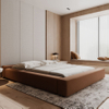 Modernes Plattformbett mit ultralotigem Polsterung-platzsparendes Design für kleine Apartments