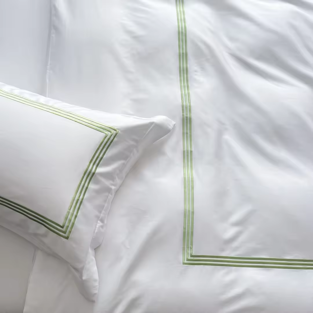 Luxuriöses 5-Sterne-Hotel, 4-teilig, weiße Hotelbettwäsche aus ägyptischer Baumwolle, Luxus mit individuellem Logo