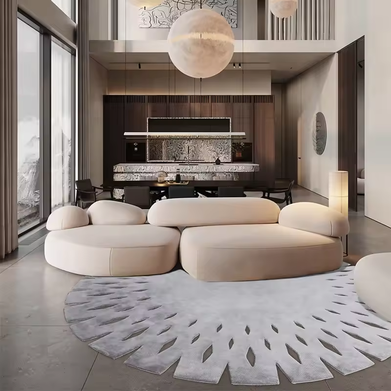 Luxus-Wohnzimmerteppichfliesen, moderner europäischer Hotelteppich mit Nylondruck
