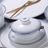 Großhandel Gold Rim Dinner Set Luxus Neues Bone China -Geschirr Sets Sets