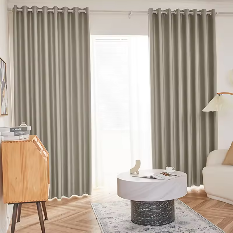Eleganter und zeitgenössischer Vorhang im modernen Stil, Verdunkelungsstoff, modische Vorhänge für das Wohnzimmer