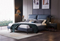 Moderne braune Schlafzimmermöbel Leder Bett mit Lautsprecher USB-Ladegerät Massage-Schlafsofa-Sets