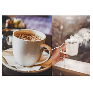  Weiße Porzellankaffeetasse mit Untertasse handgefertigtes weißes weißes Porzellanbecher nachhaltiger Keramikbecher Set