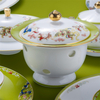 Hochfertiger Bone China Table Warware Set Ceramic-Geschirr und Essstäbchen voll für den Haushaltsgebrauch und Geschenke ausgestattete Funktionen