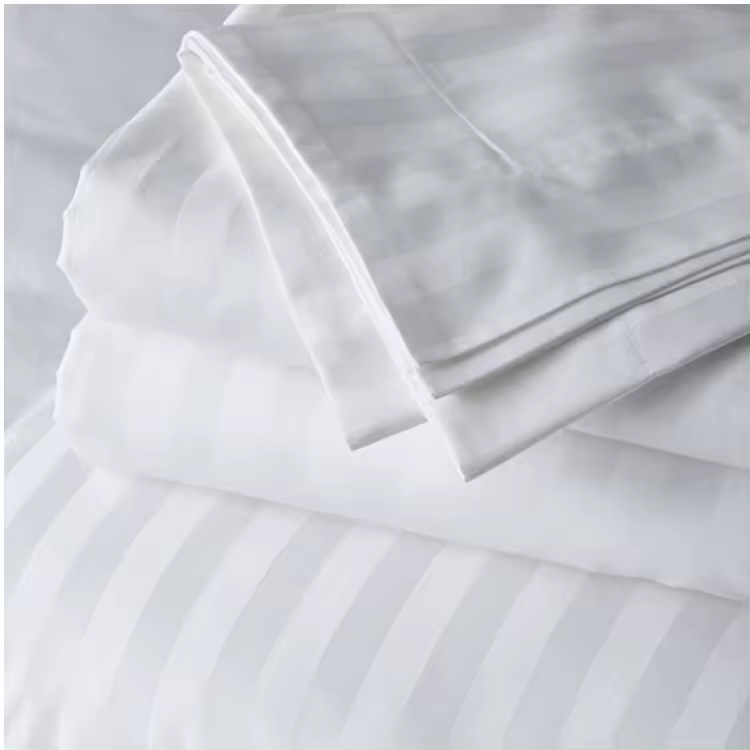Luxuriöse, hochwertige 5-Sterne-Hotel-Bettwäsche, 7-teilig, individuell gestaltete Hotel-Bettlaken-Sets aus weißer Baumwolle