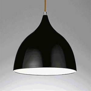 Schwarze Vintage Retro Hornform LED-Licht Pendelleuchte Einzelner Kronleuchter Kreative Hängelampen Nodic Light