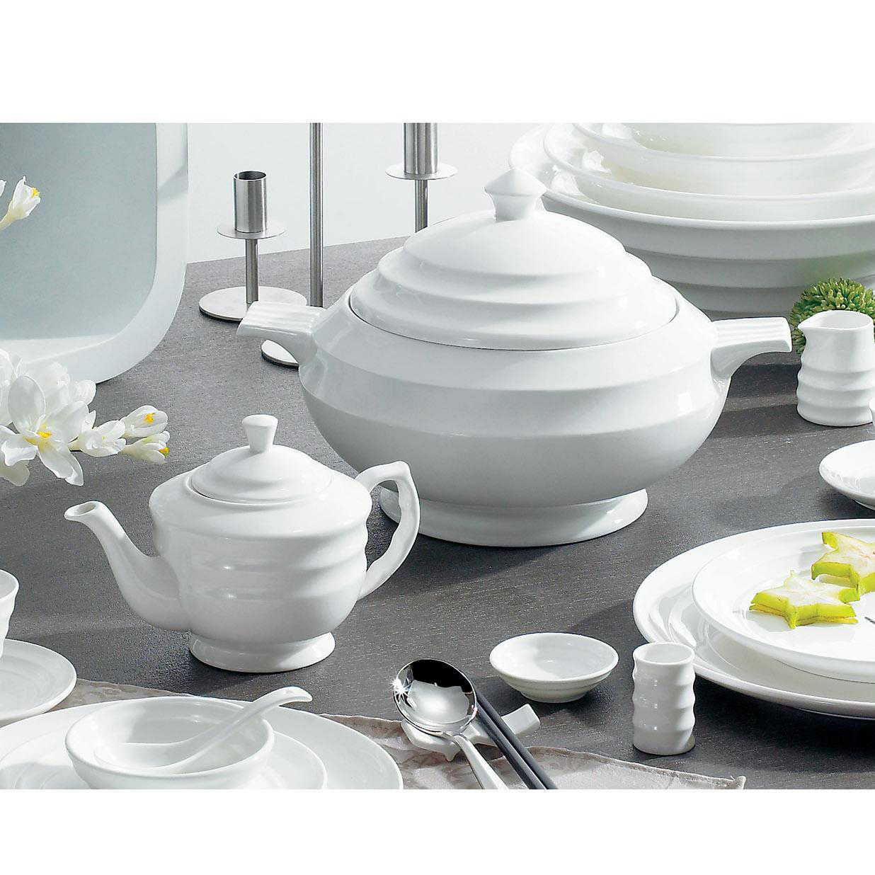 Modernes Geschirr Luxus breites Seiten -Suppenplatte Porzellan Bone China Tabelle Europäische Geschirrspüler sicher